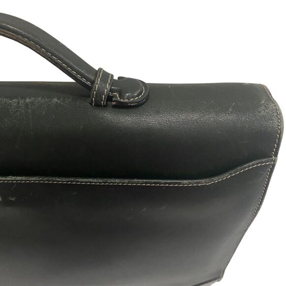 VINTAGE BALLY PATENT LEATHER Green Briefcase - Business Casual  - UNISEX - work - Picture 11 of 14